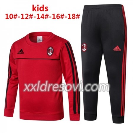 Dječji AC Milan Komplet Sweatshirts 2017-18 Crvena